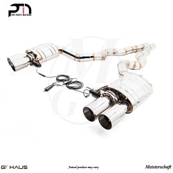 4x120x80mm Meisterschaft Stainless - GTC (EV Controlled) Exhaust for BMW F06 M6 Gran Coupe V8 Twin Turbo [2014+]